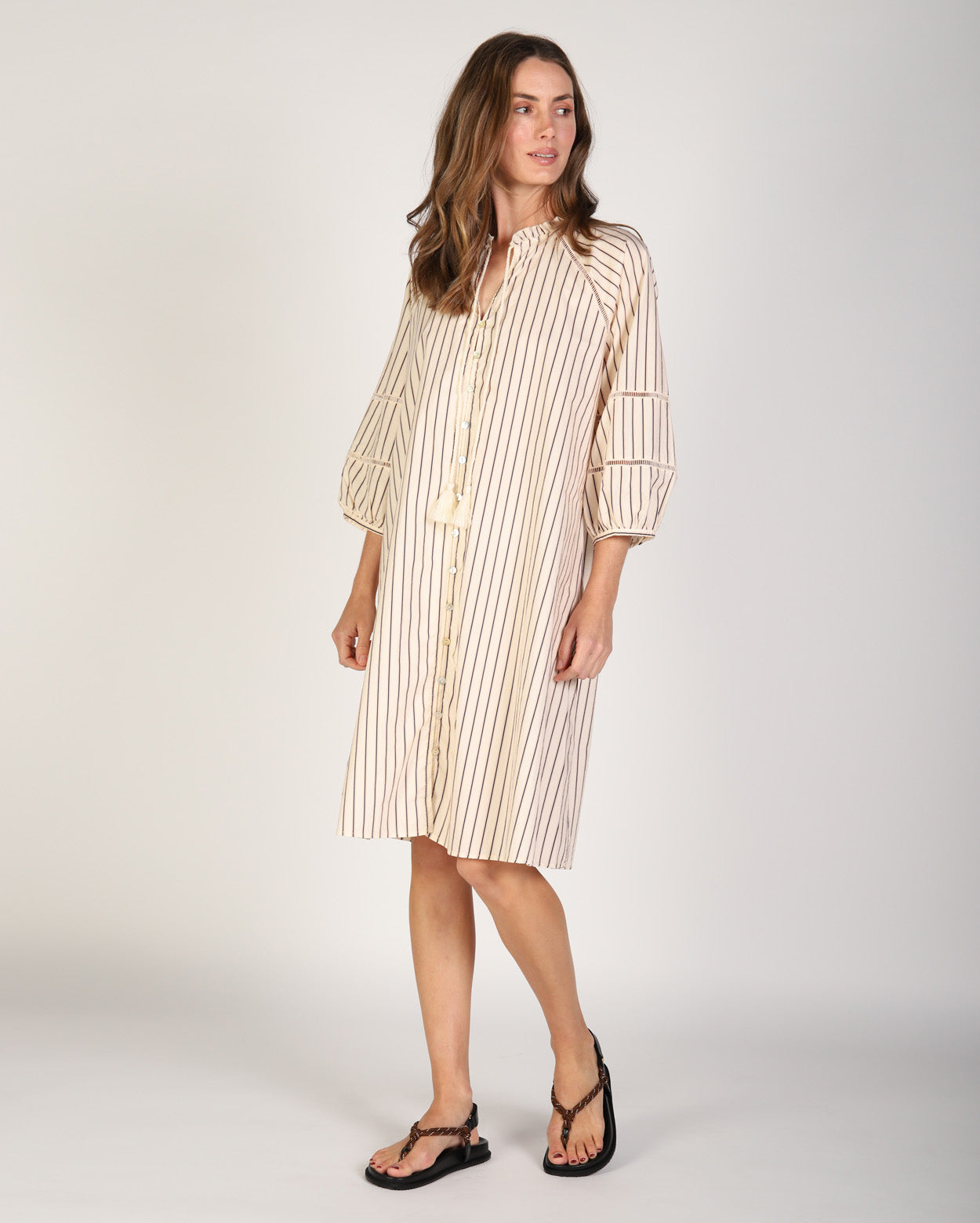 Piper Dress - Stripe Picnic Clothing Piper Dress - Stripe Picnic Clothing