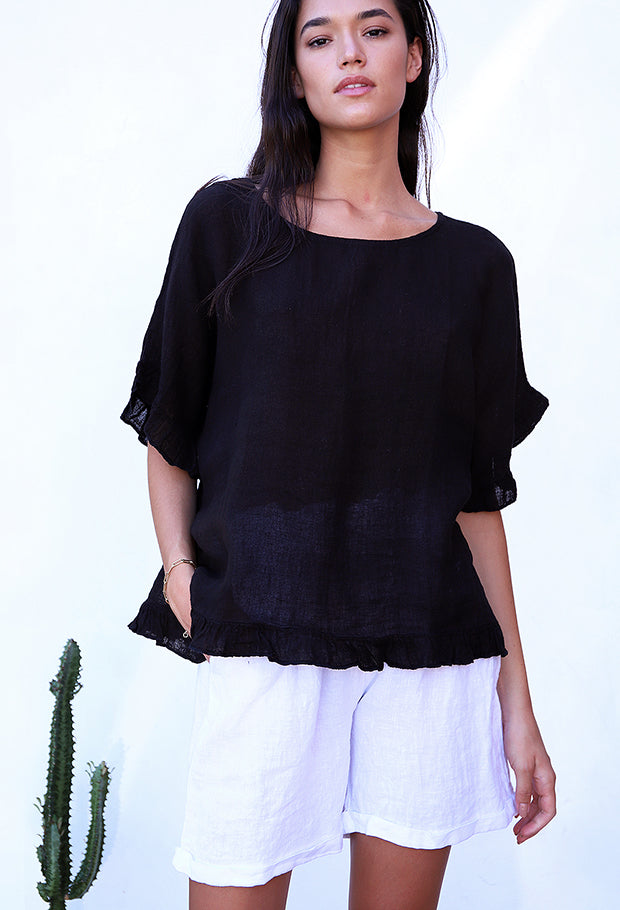 Gauze Frill Top