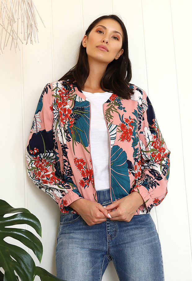 Floral Sadie Bomber