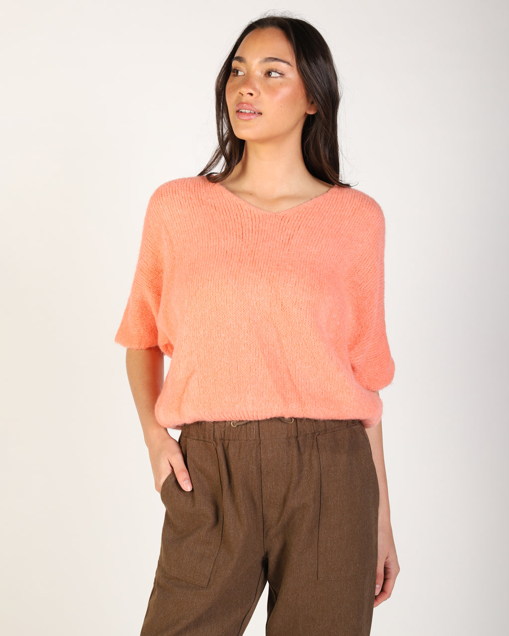 Hillary Knit - Salmon