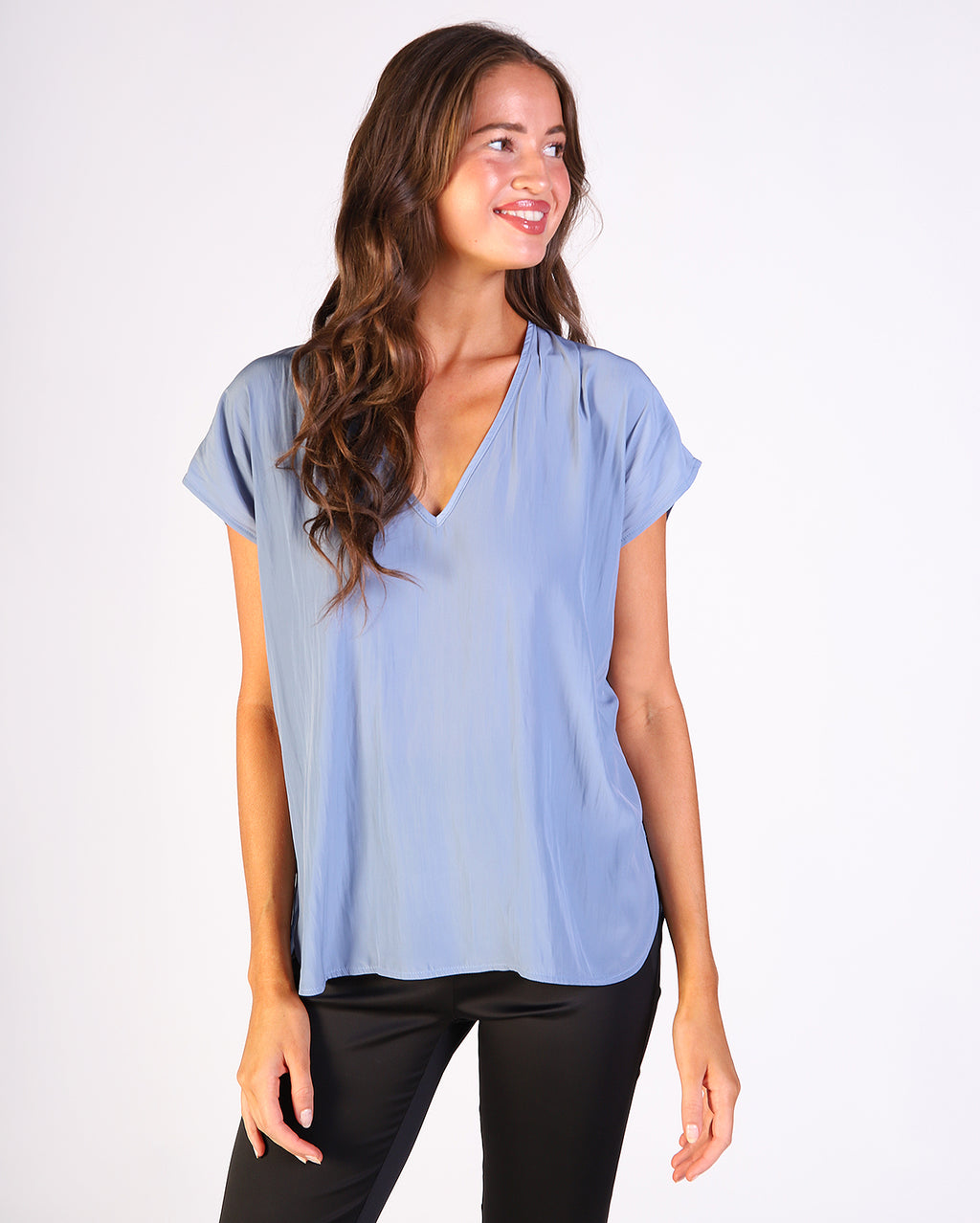 Milla Top  - Dusty Blue