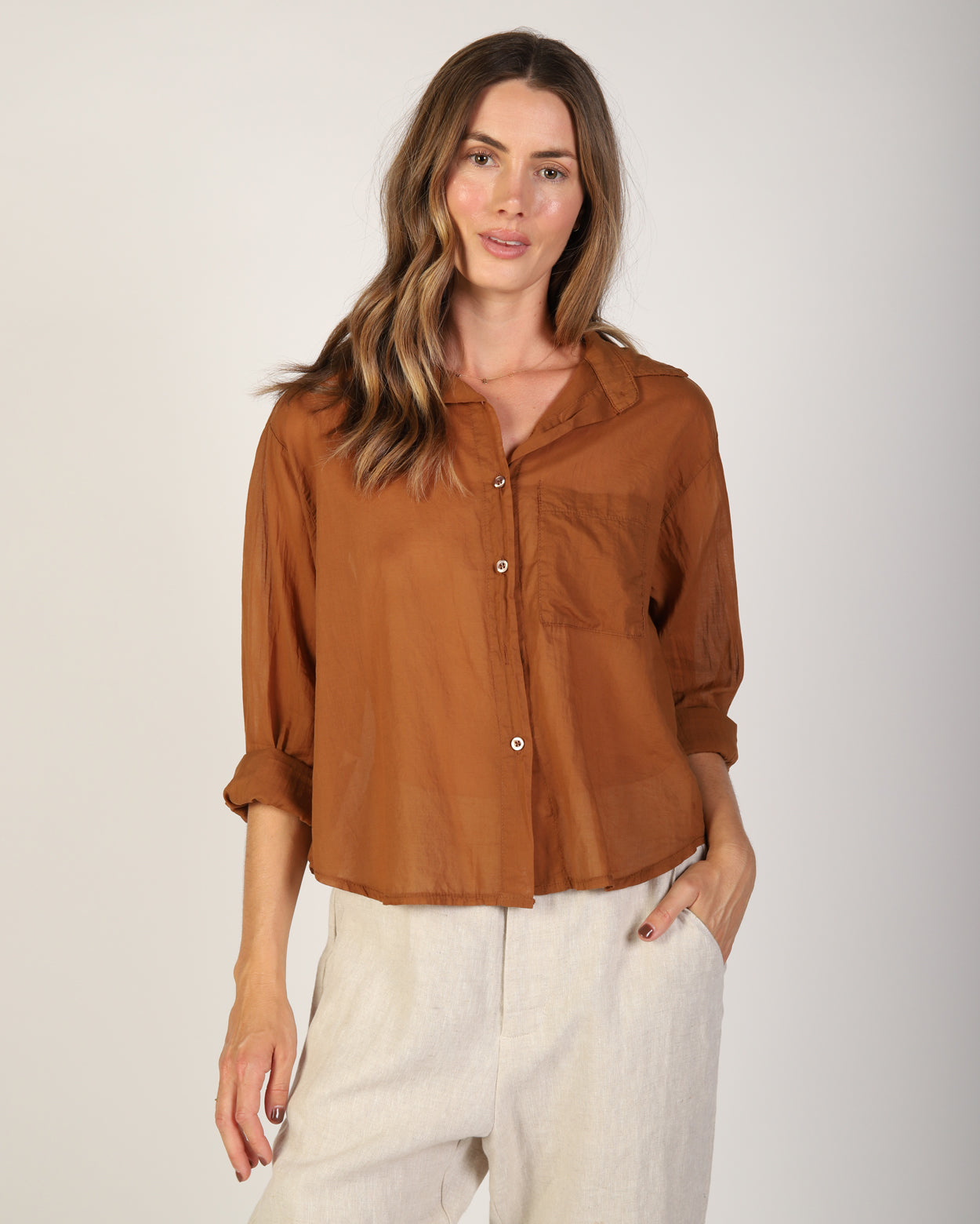 Xanthe Shirt - Tobacco