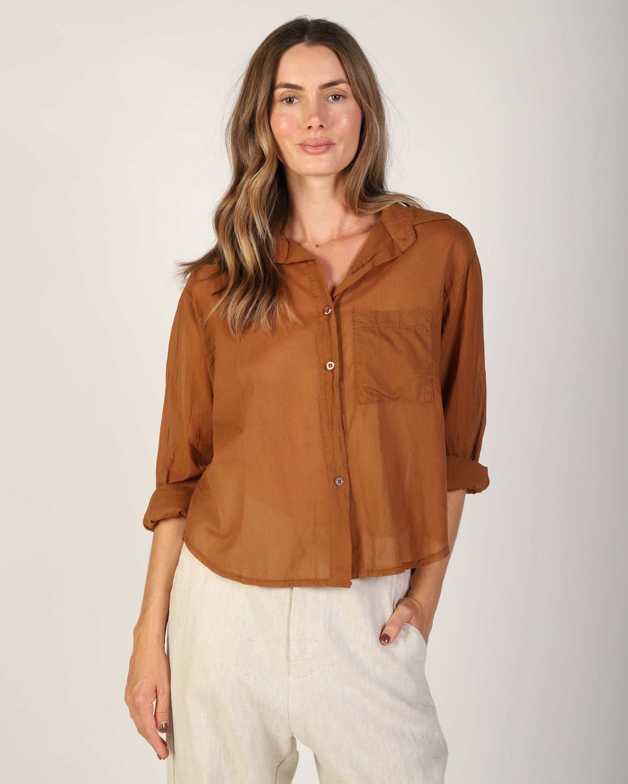 Xanthe Shirt - Tobacco