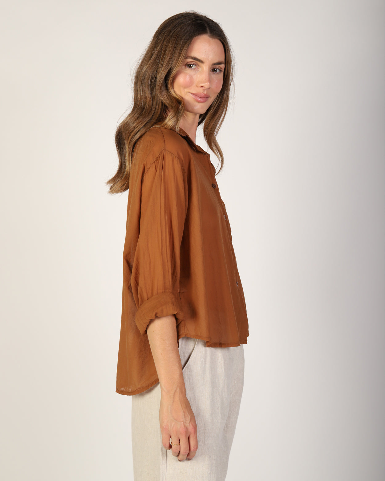 Xanthe Shirt - Tobacco