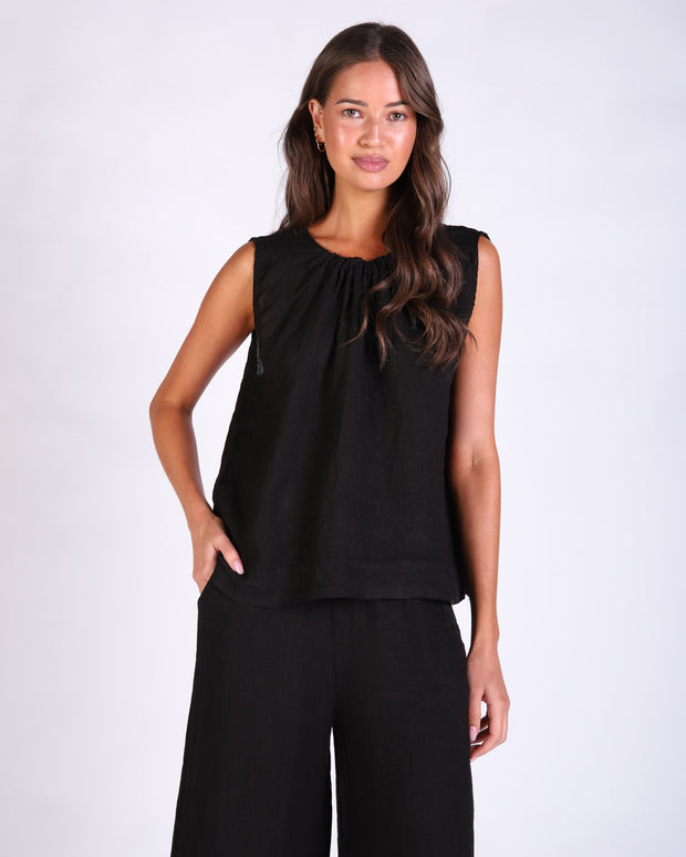 Xina Linen Top