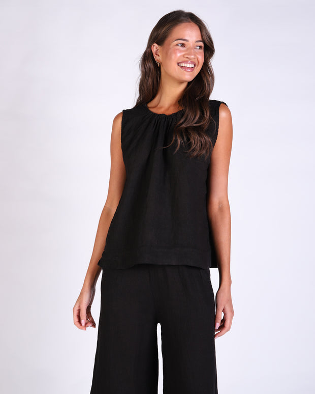 Xina Linen Top