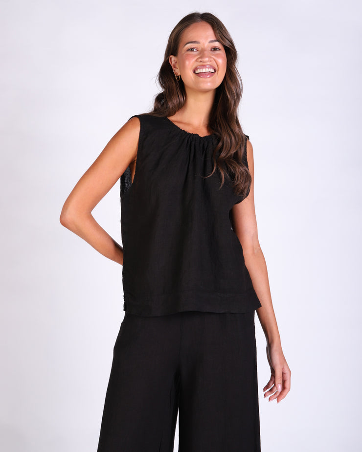 Xina Linen Top
