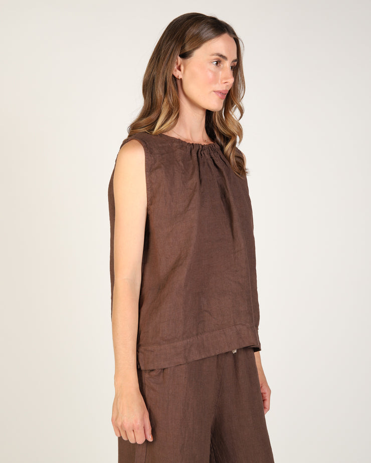 Xina Linen Top