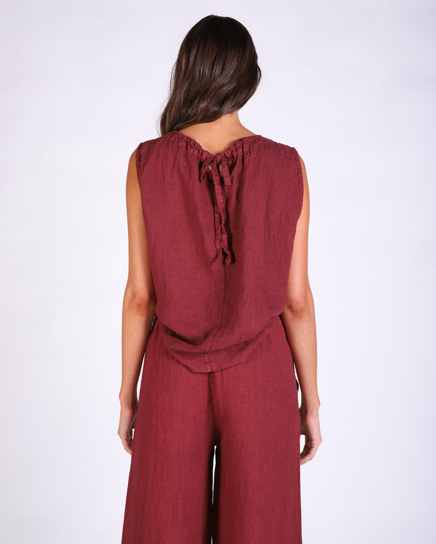Xina Linen Top