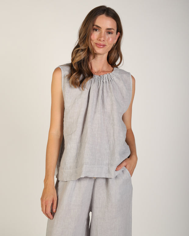 Xina Linen Top