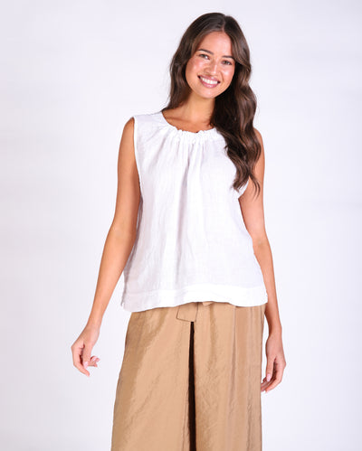 Xina Linen Top