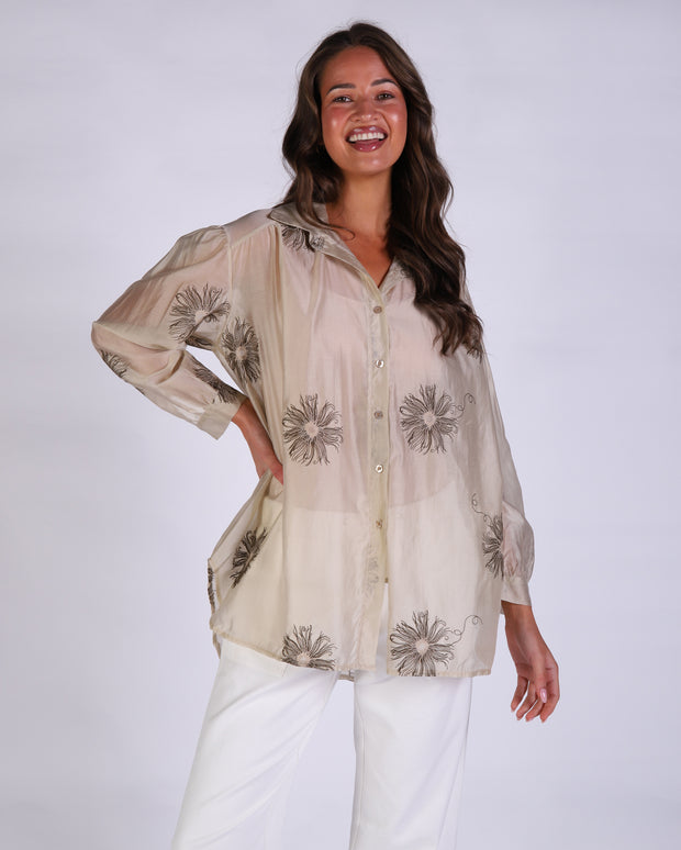 Fleur Longline Shirt