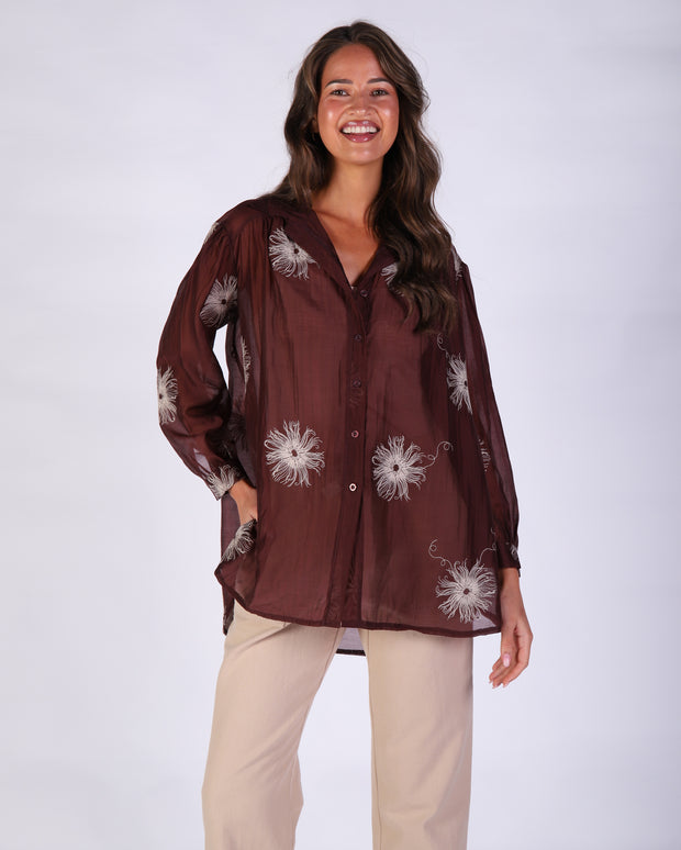 Fleur Longline Shirt