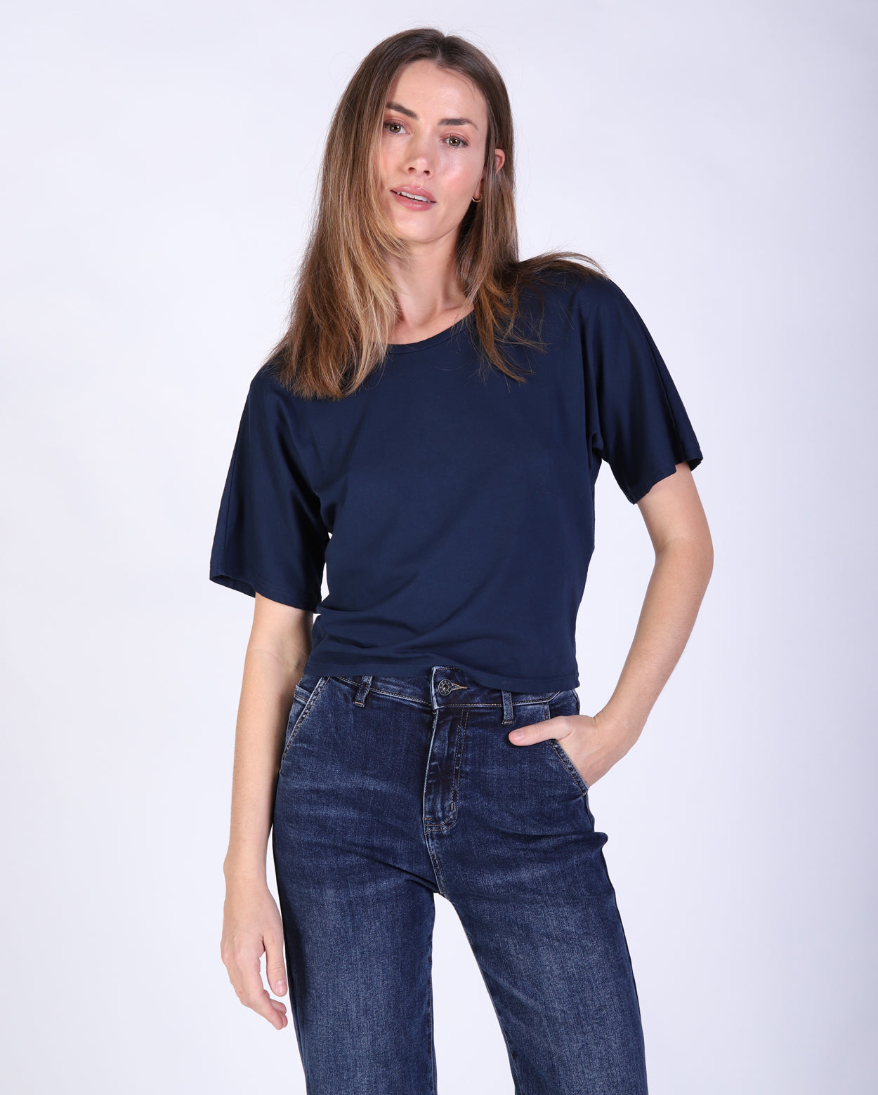 Clara Tee - Navy