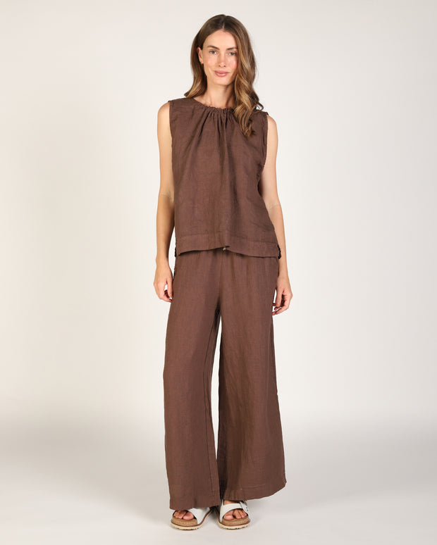 Xina Linen Top