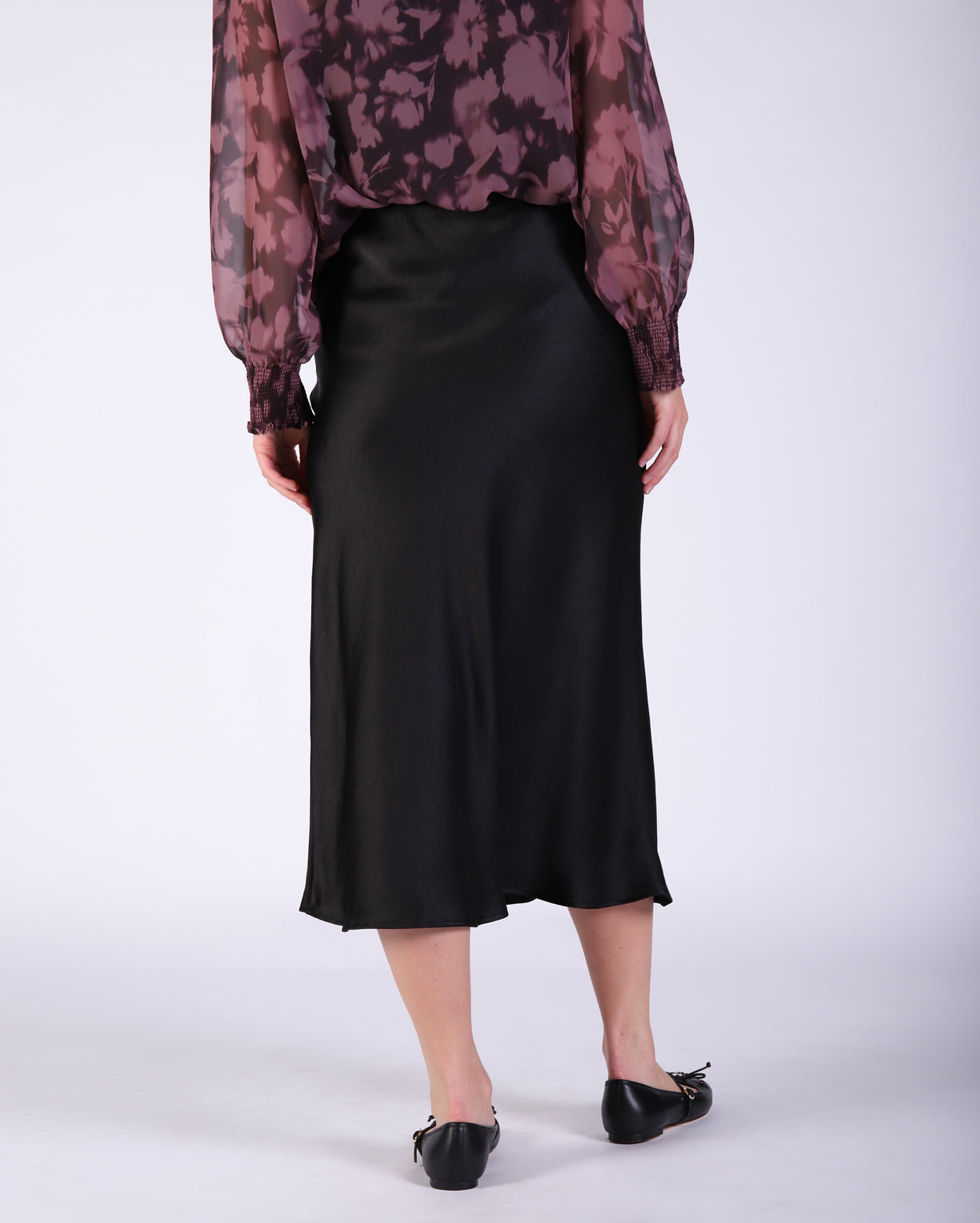 Yelena Slip Skirt  - Black