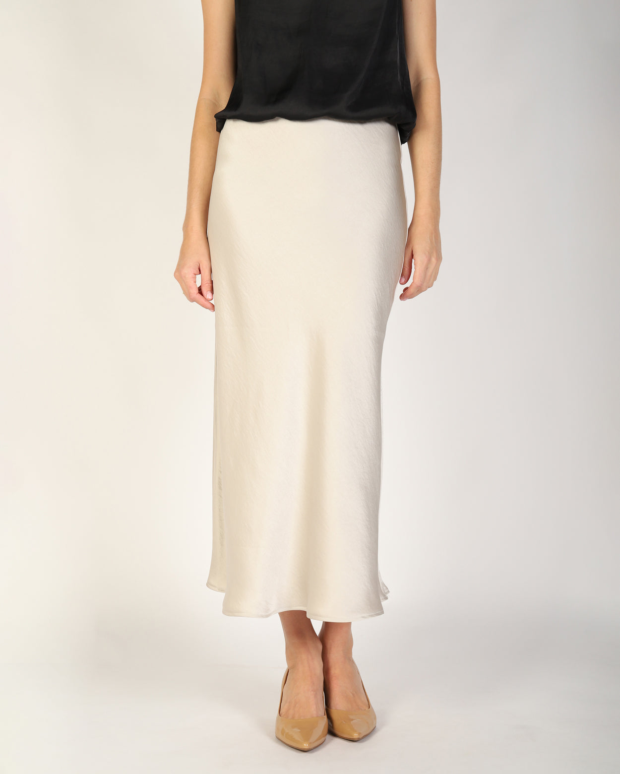 Yelena Slip Skirt  - Pearl