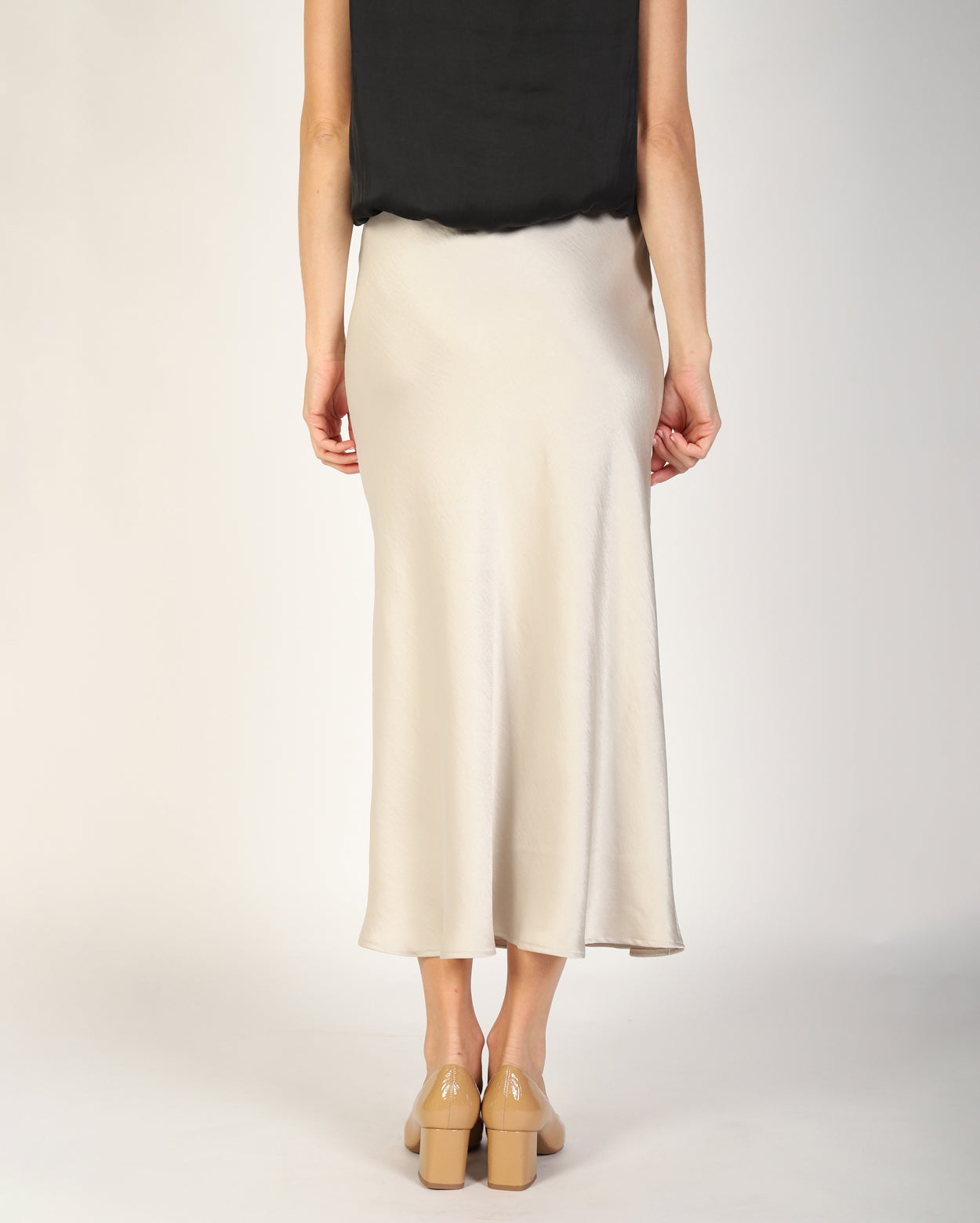 Yelena Slip Skirt  - Pearl