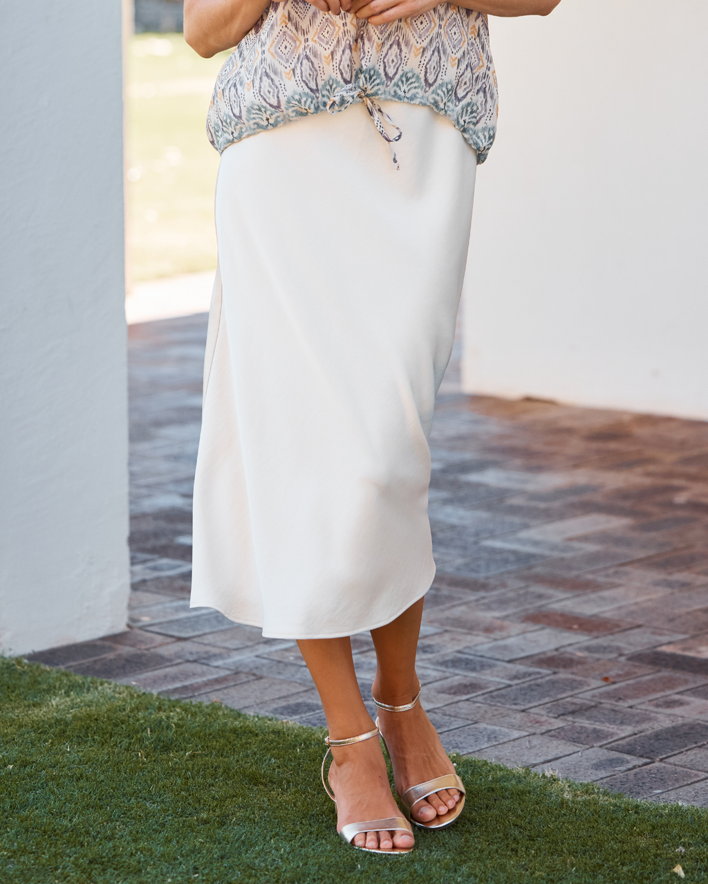 Yelena Slip Skirt  - Oyster