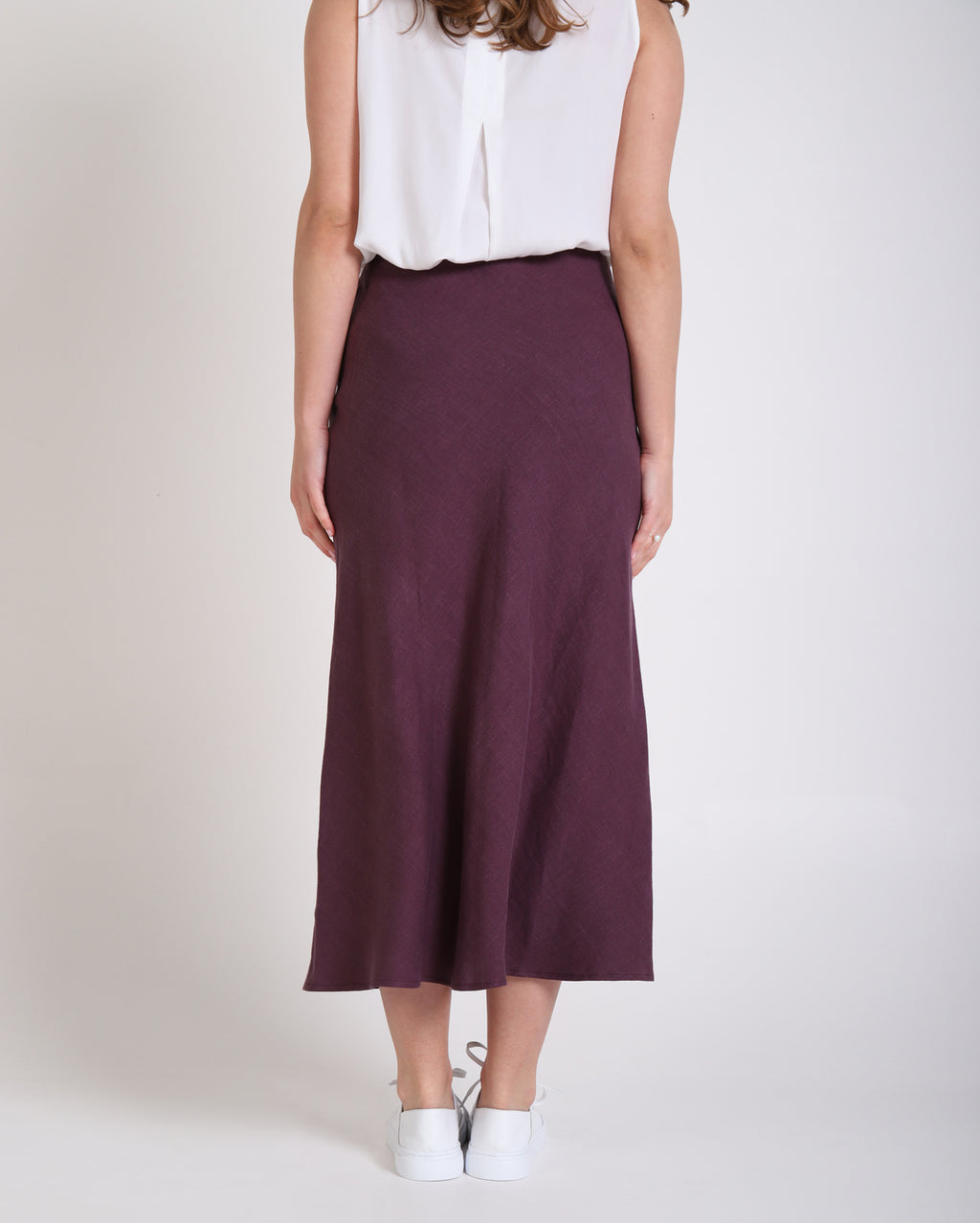 Rio Linen Skirt  - Raisin