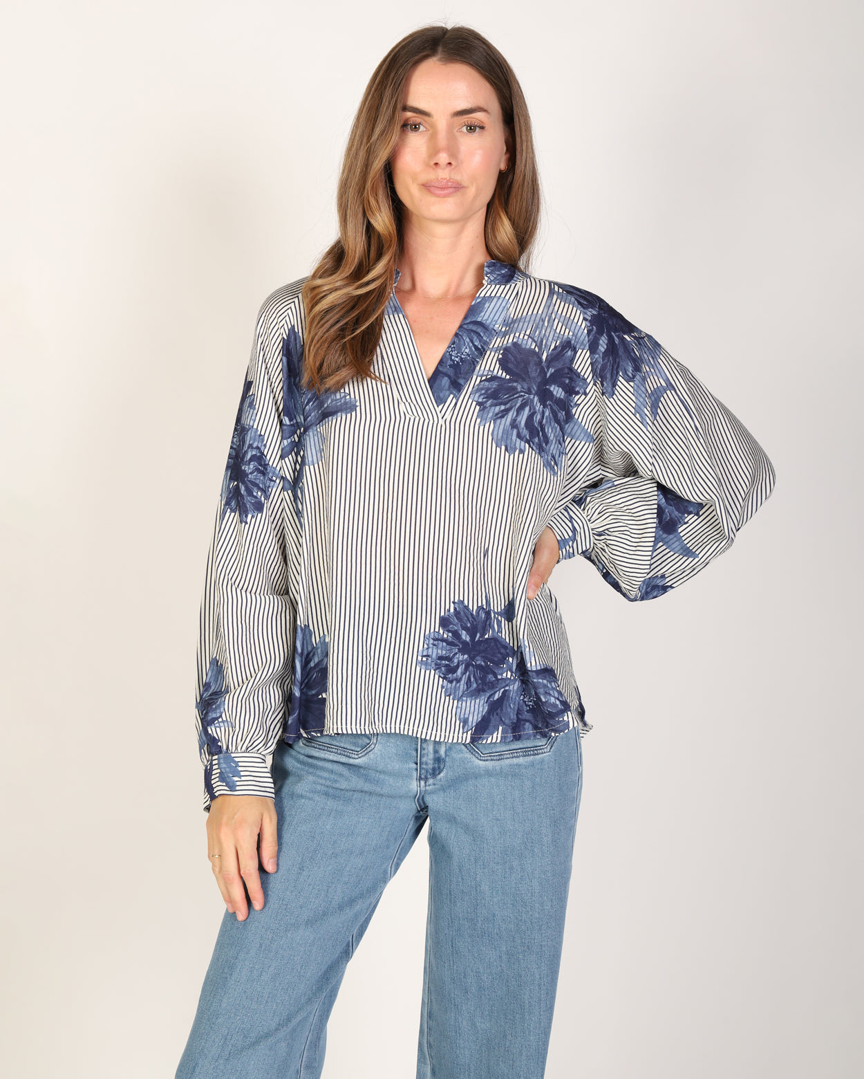 Zhandra Top - Blue