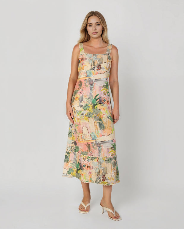 Hallie Printed Dress