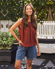 Xina Linen Top