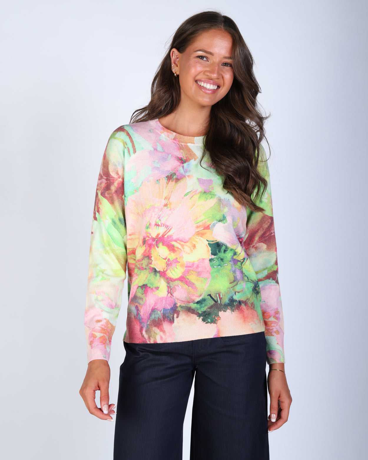 Poppy Long Sleeve Pullover - Paisley