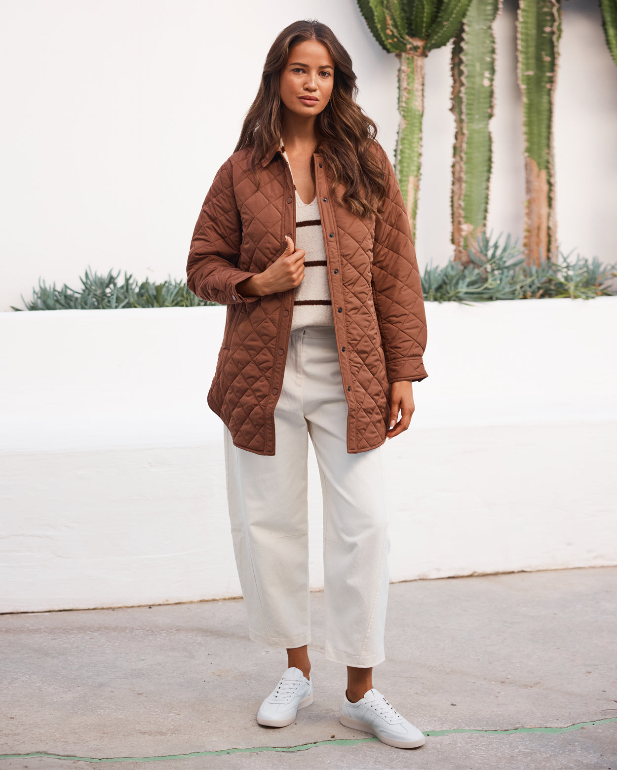 Benny Longline Puffer - Cinnamon