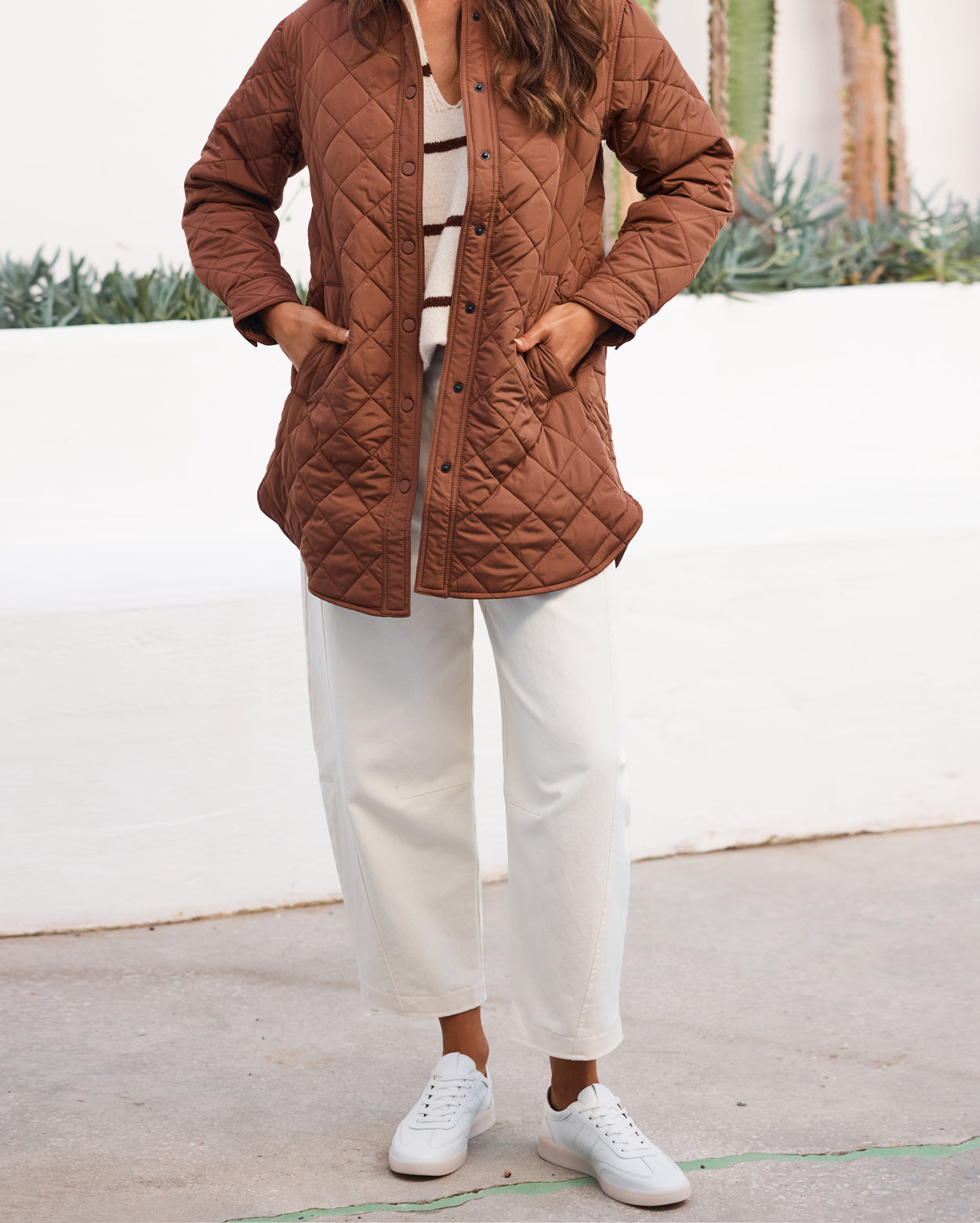 Benny Longline Puffer - Cinnamon