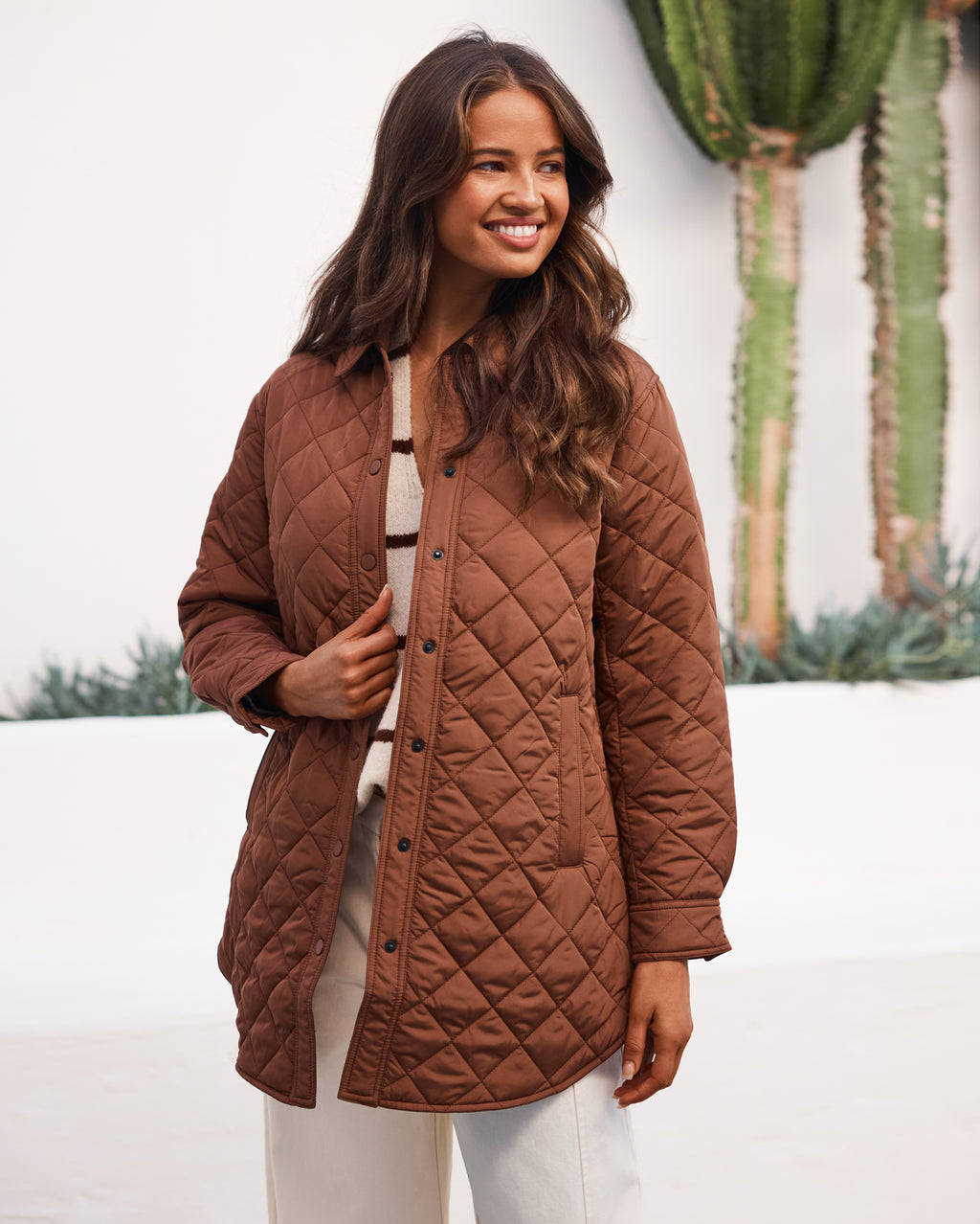 Benny Longline Puffer - Cinnamon