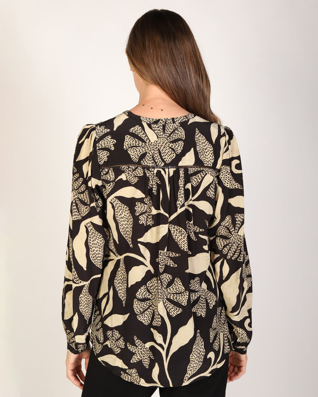 Blossom Top  - Black/White