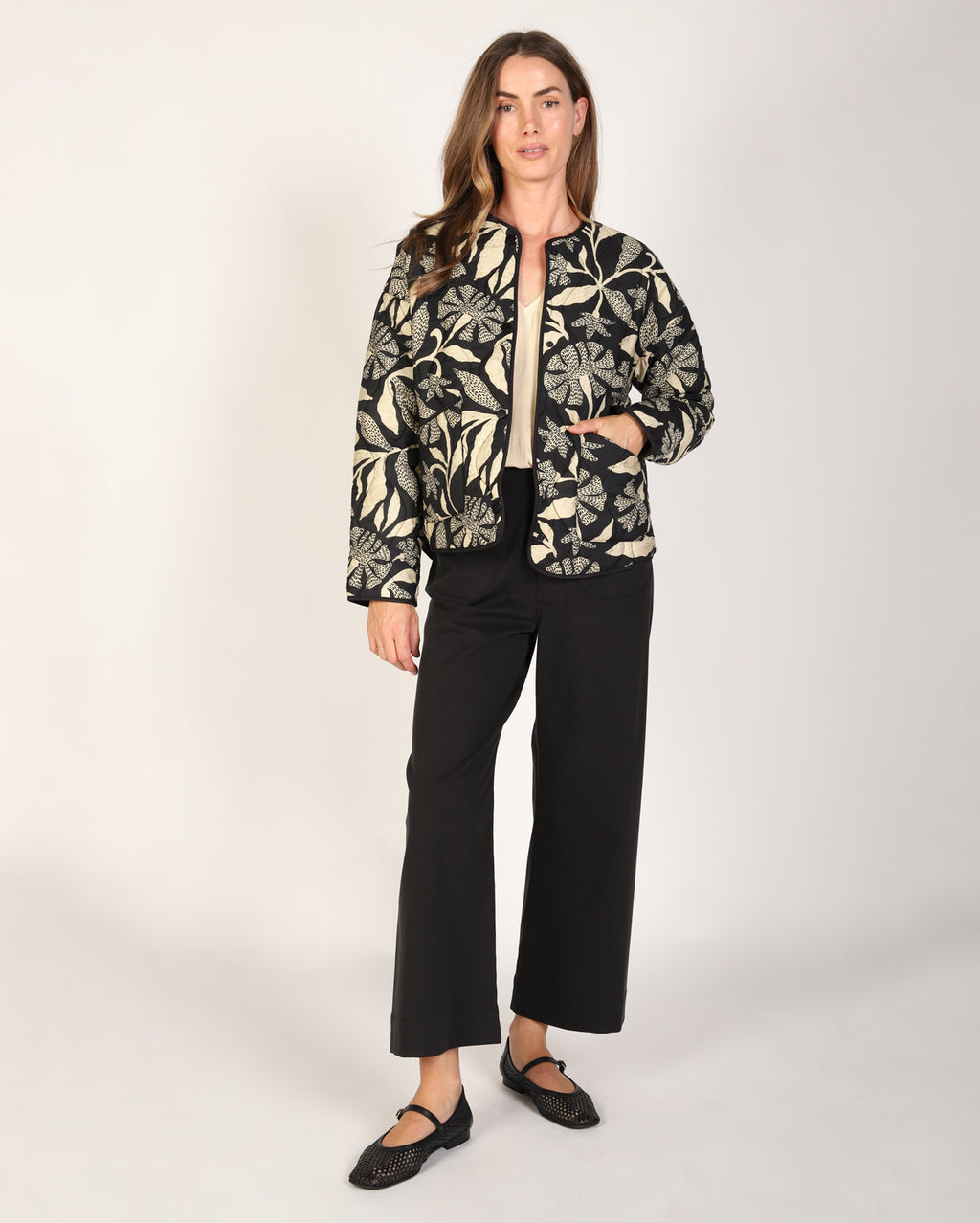 Blossom Jacket - Black/White