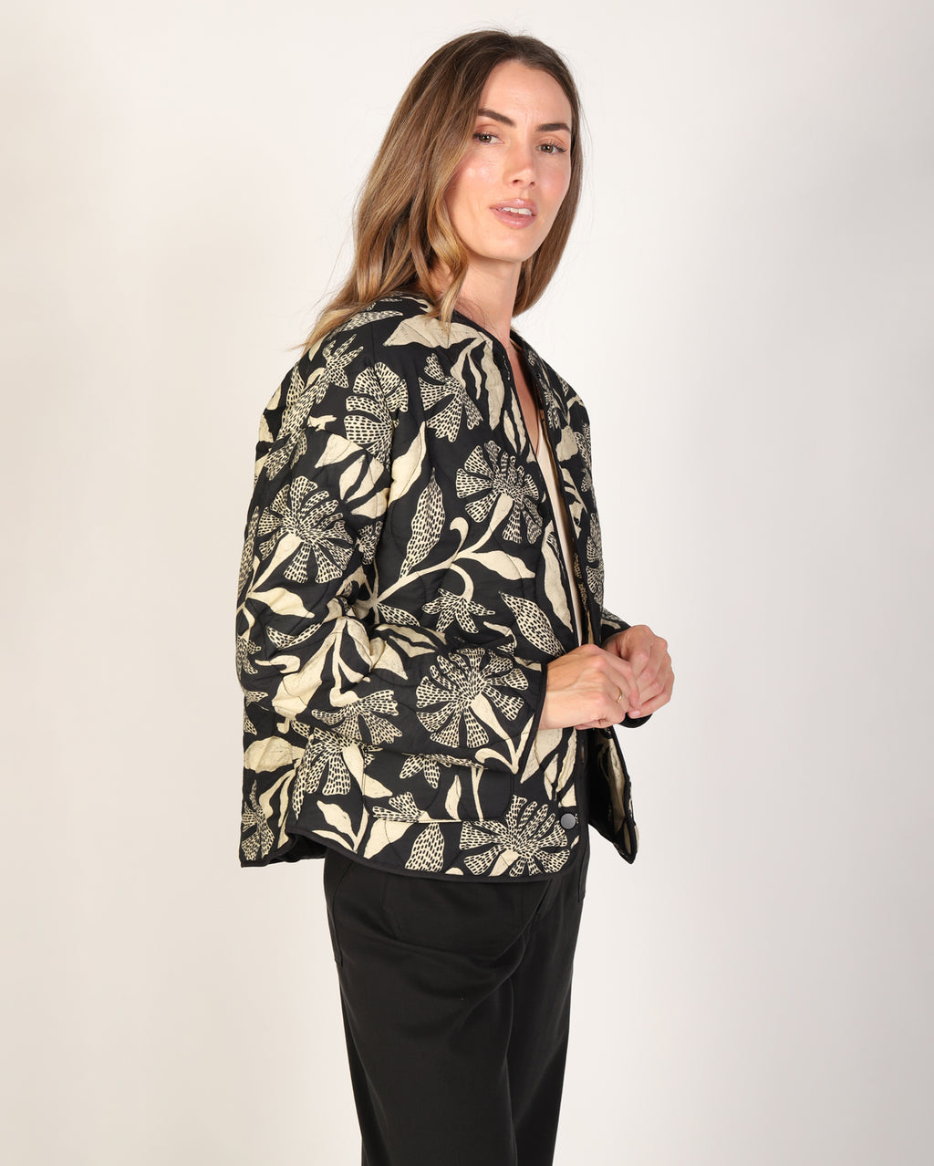 Blossom Jacket - Black/White