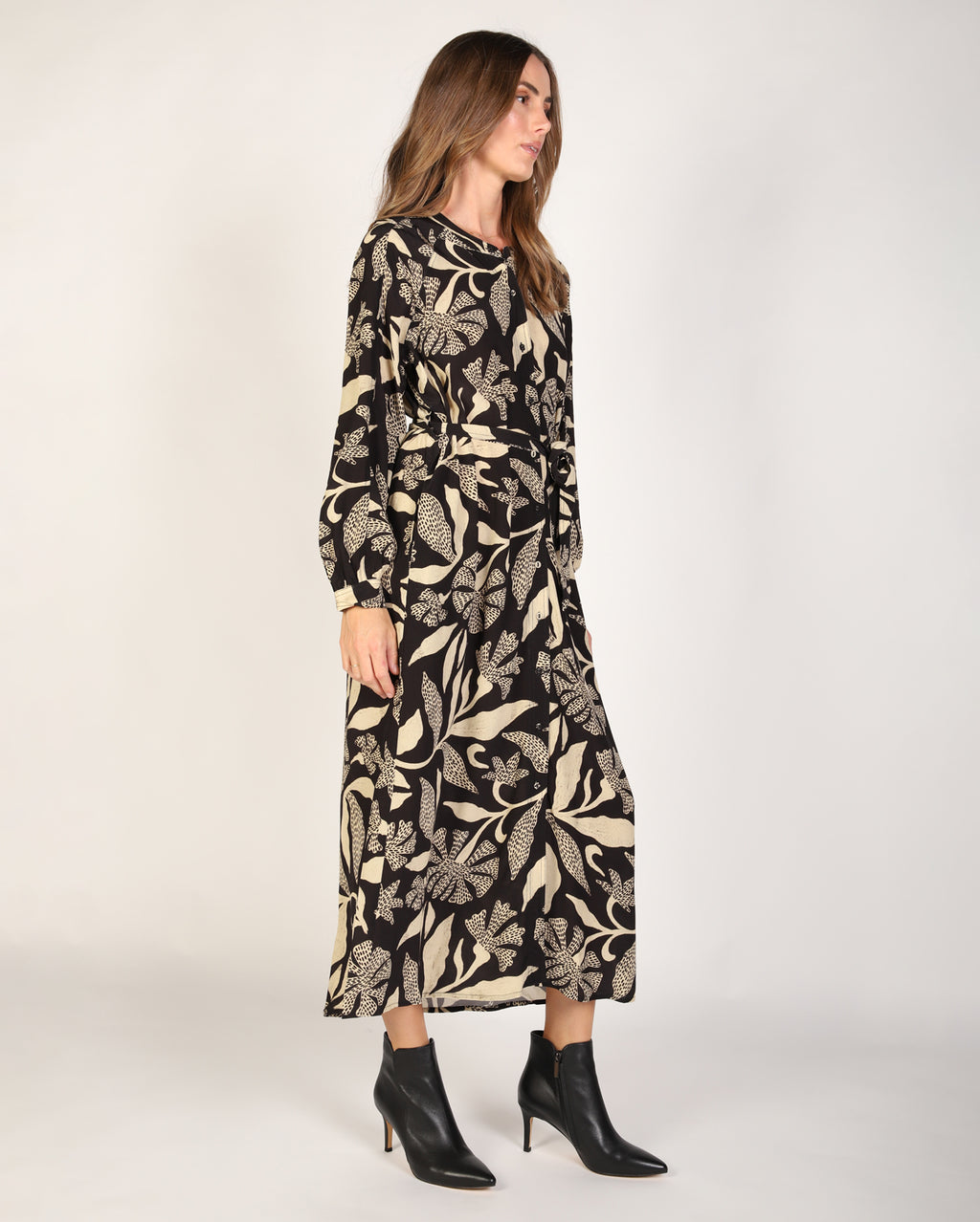 Blossom Dress - Black/White