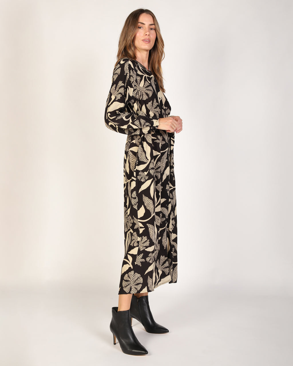 Blossom Dress - Black/White