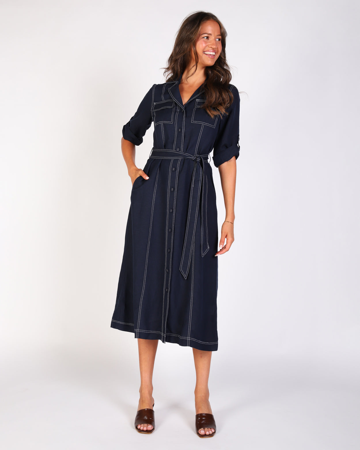 Tilly Dress  - Navy