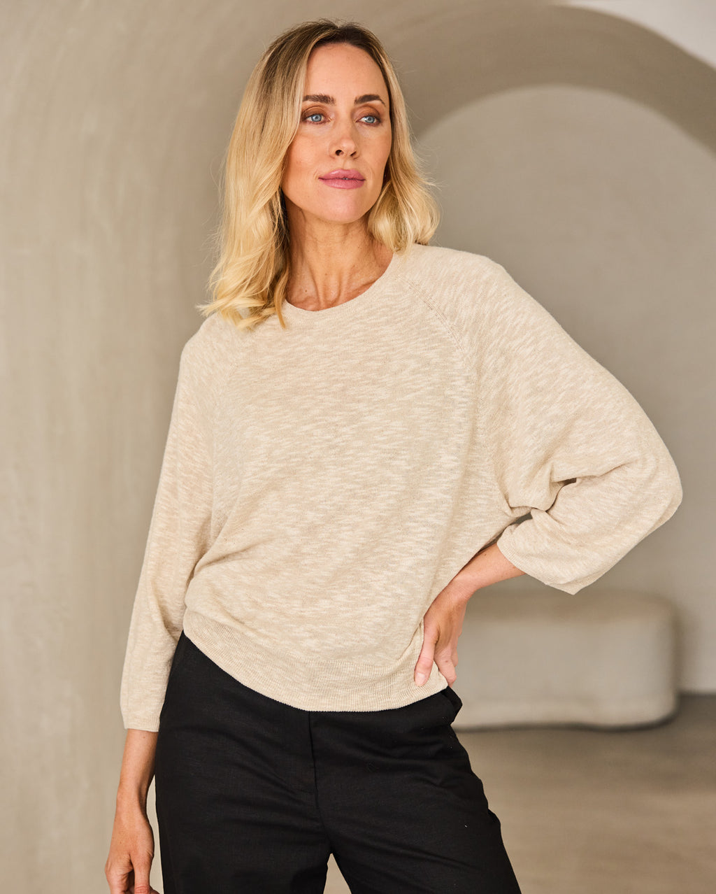 Uma Knit - Flax
