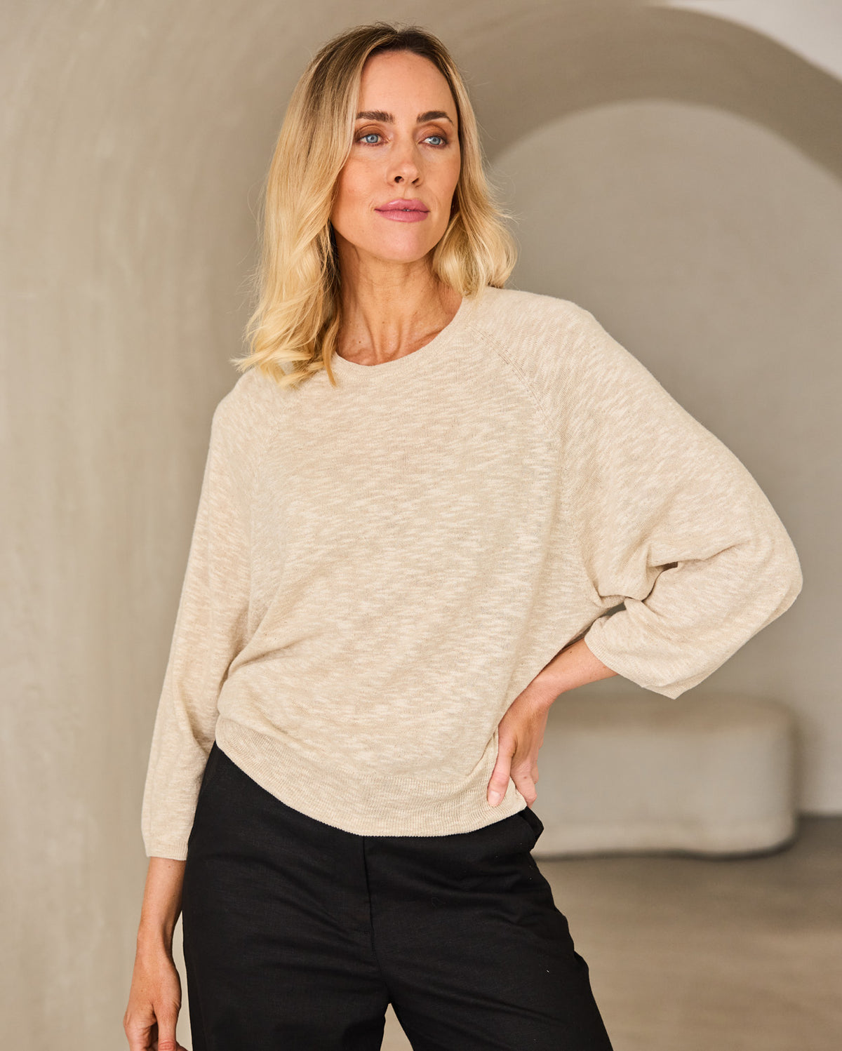 Uma Knit - Flax