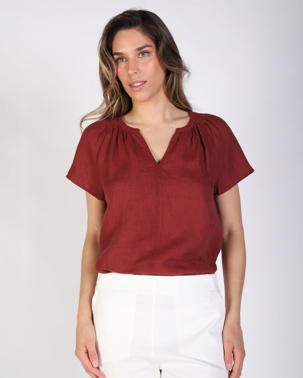 Sarah Top - Raisin