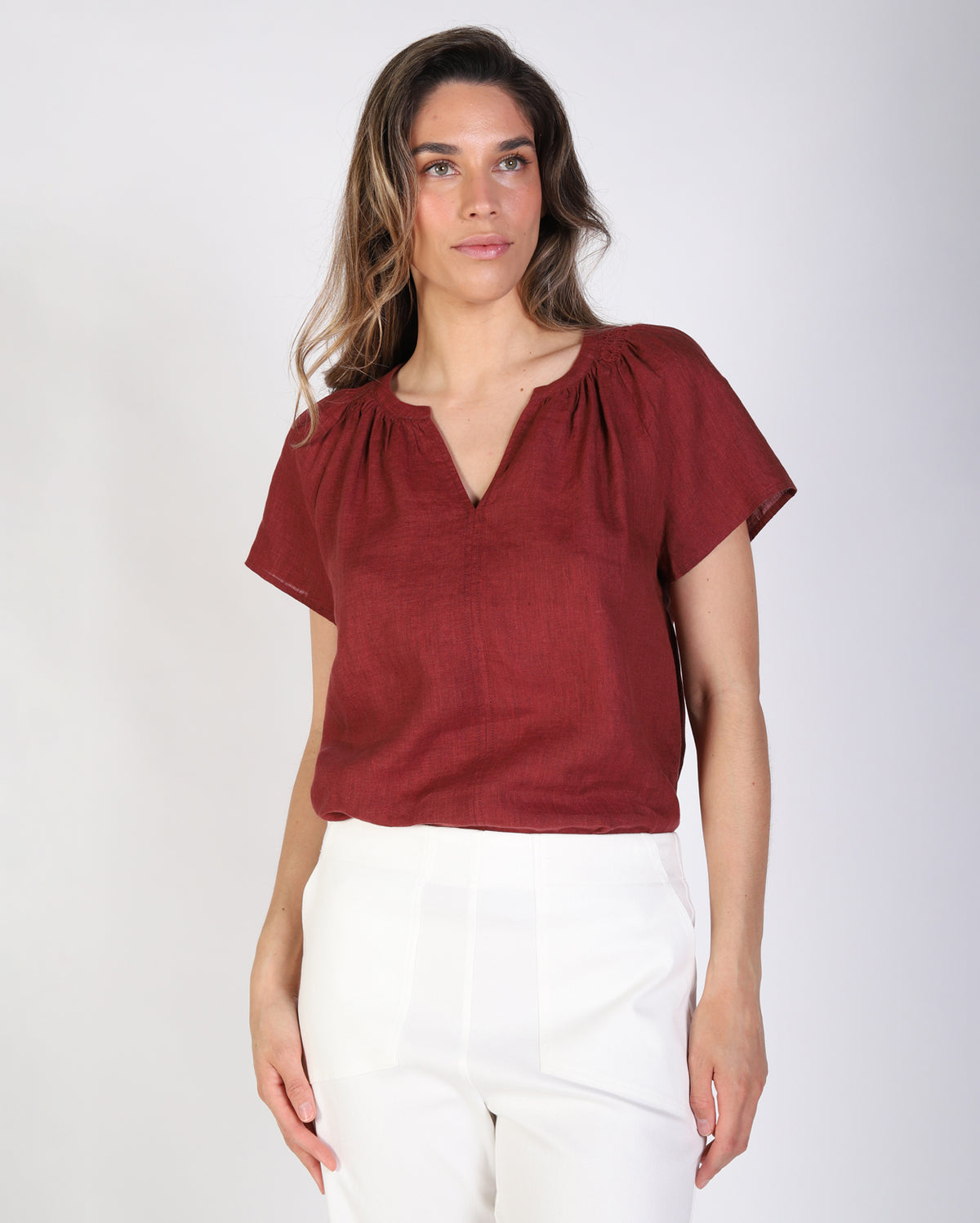 Sarah Top - Raisin