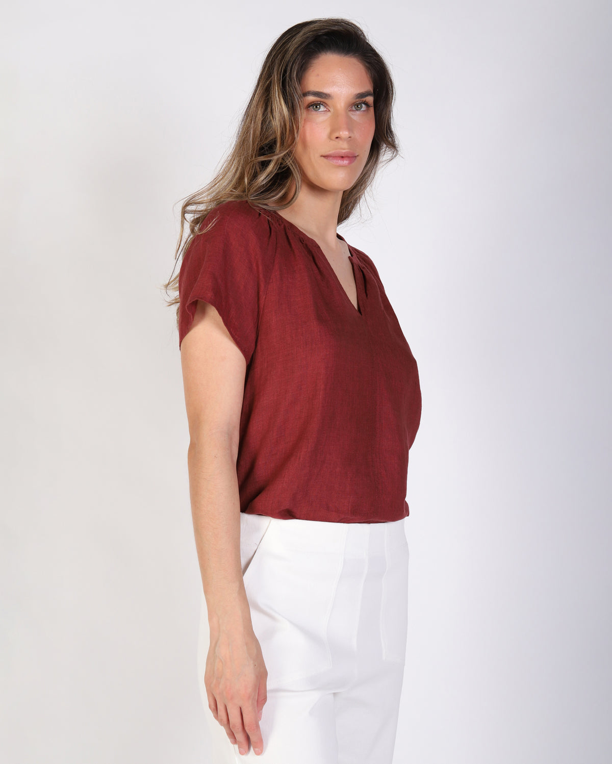 Sarah Top - Raisin