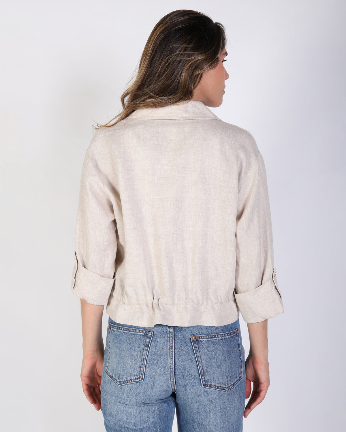 Nelly Linen Jacket - Natural