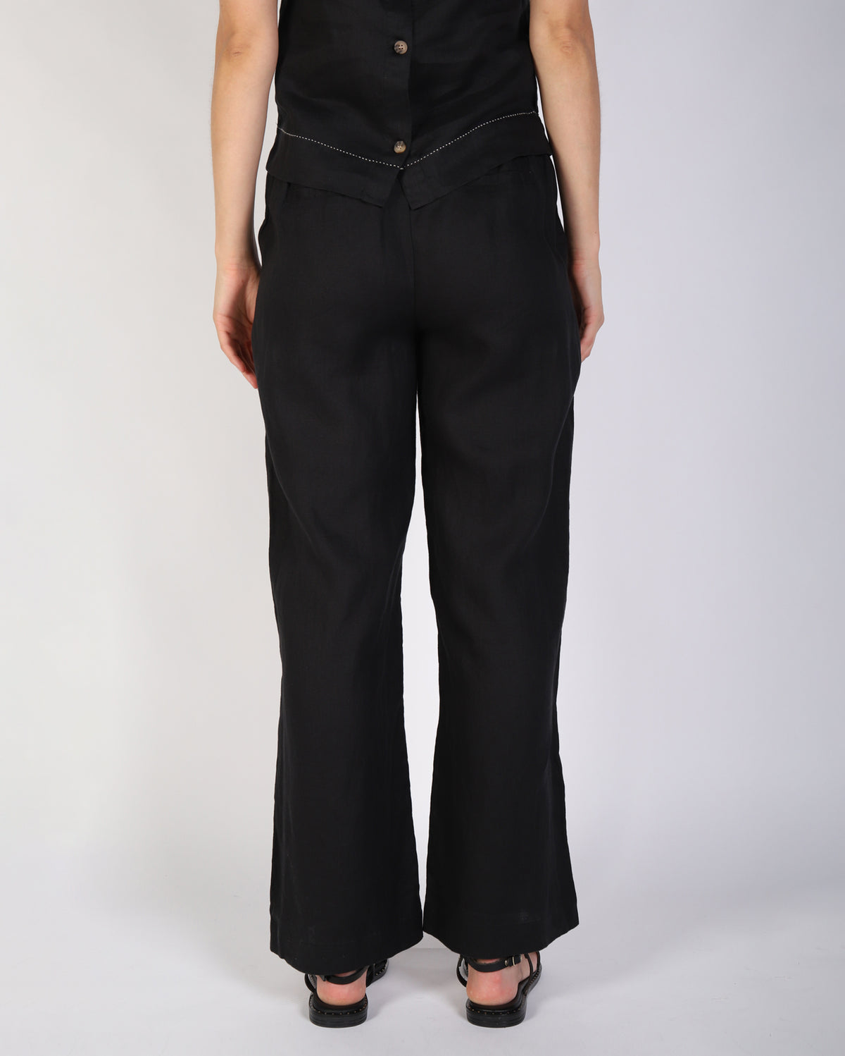 Penelope Linen Pant - Black