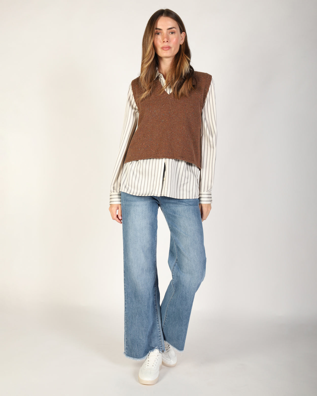 Andi Knit Vest - Brown
