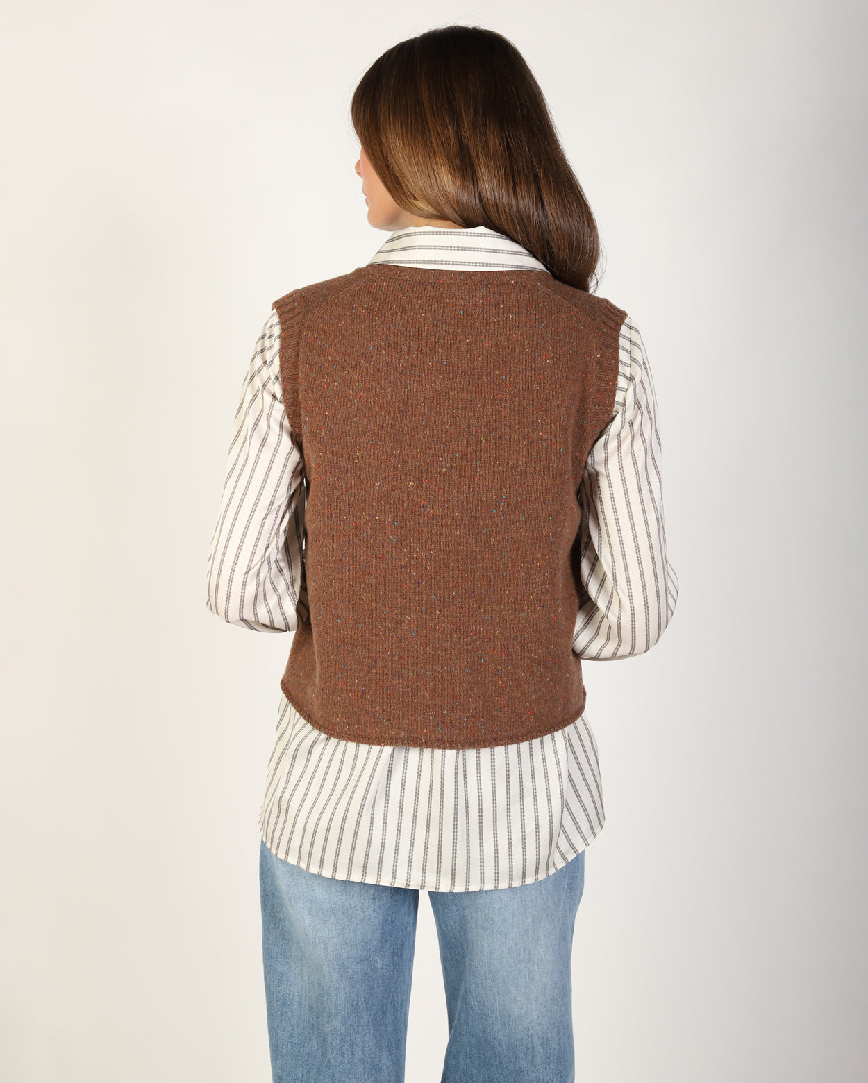 Andi Knit Vest - Brown