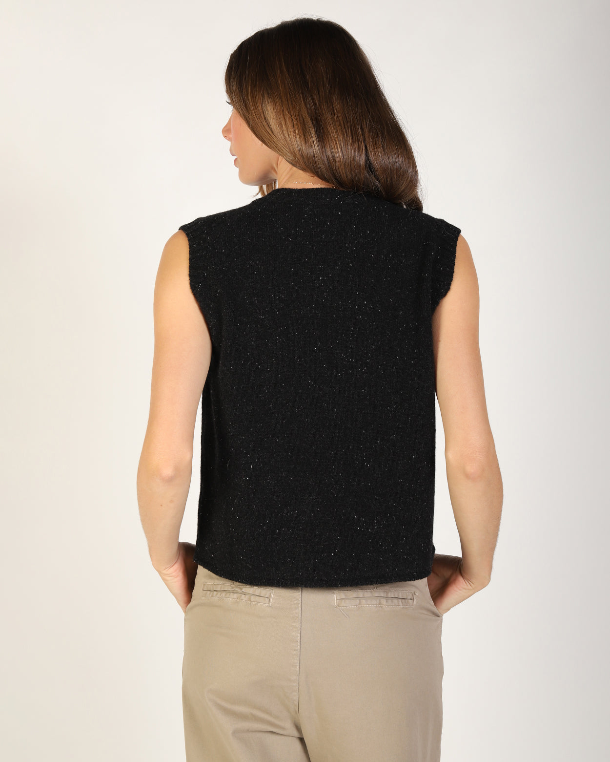 Andi Knit Vest - Charcoal