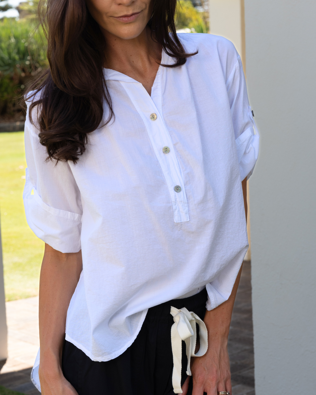 Bridget Cotton Top - White