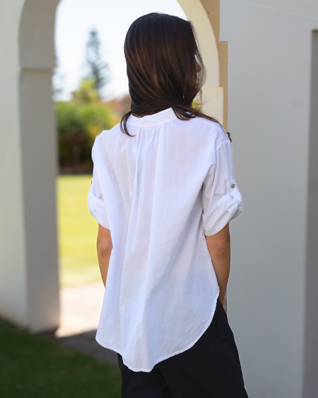 Bridget Cotton Top - White