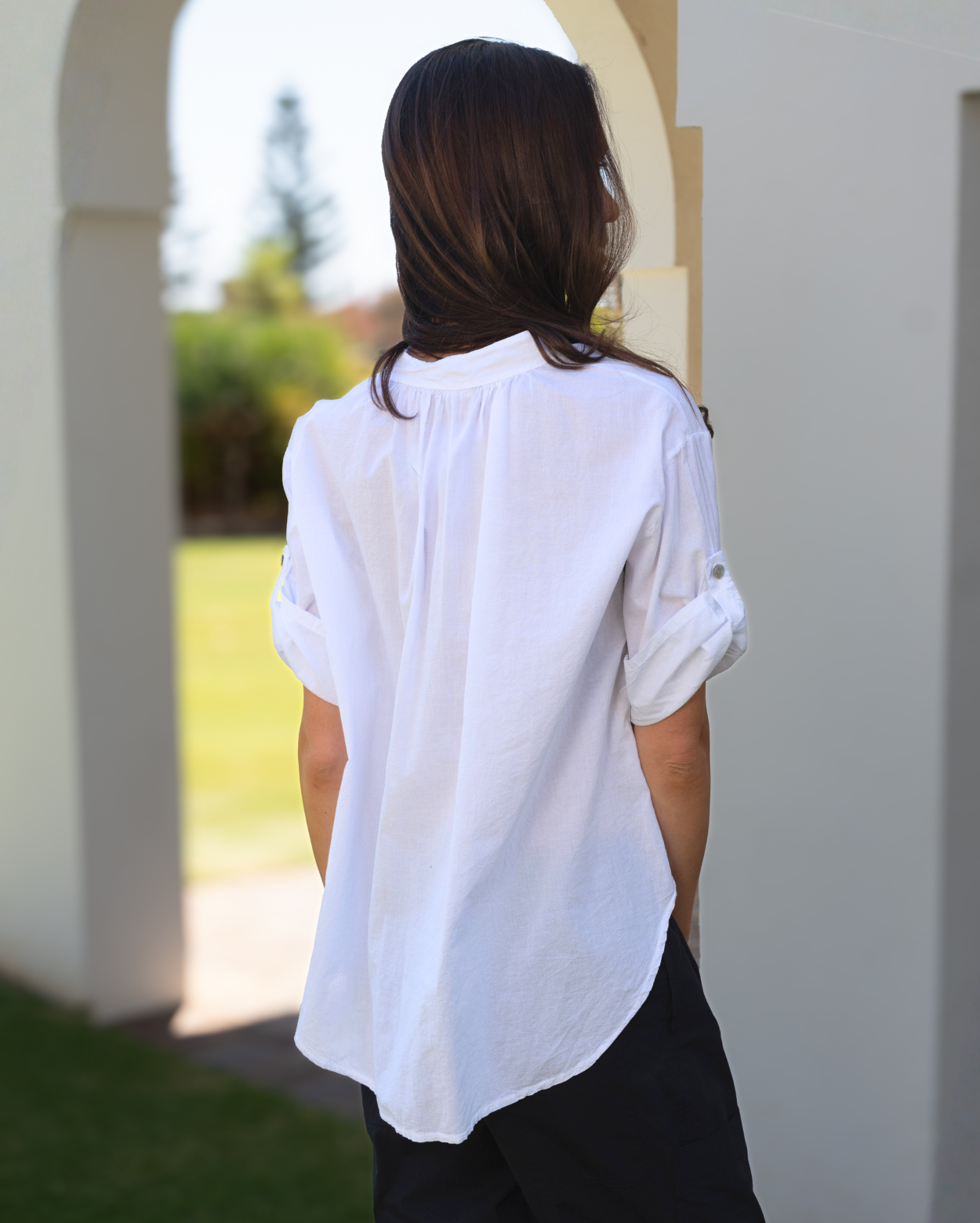 Bridget Cotton Top - White